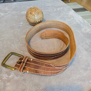 Lucky Brand leather belt brown men 34 waist